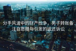 分手風波中的財產(chǎn)紛爭，男子轉(zhuǎn)賬備注自愿贈與引發(fā)的返還訴訟
