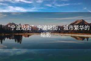 “寧波站街”寧波站街，城市繁華的縮影