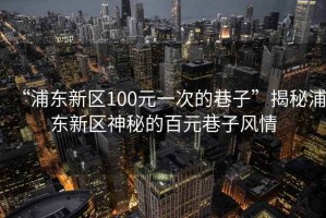 “浦東新區100元一次的巷子”揭秘浦東新區神秘的百元巷子風情