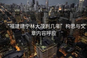 “福建建寧林大茂判幾年”構思與文章內容呼應