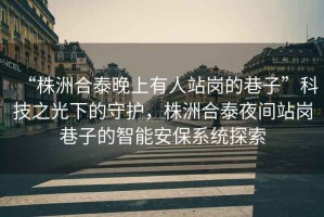 “株洲合泰晚上有人站崗的巷子”科技之光下的守護，株洲合泰夜間站崗巷子的智能安保系統探索