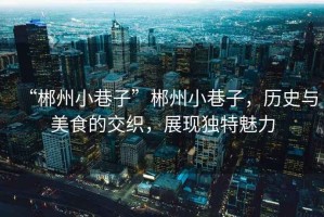 “郴州小巷子”郴州小巷子，歷史與美食的交織，展現(xiàn)獨特魅力