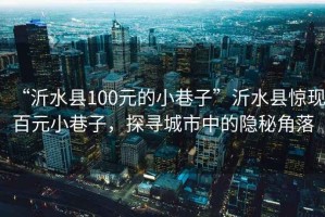 “沂水縣100元的小巷子”沂水縣驚現(xiàn)百元小巷子，探尋城市中的隱秘角落