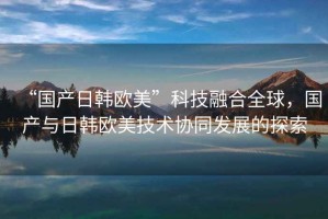 “國產日韓歐美”科技融合全球，國產與日韓歐美技術協同發展的探索