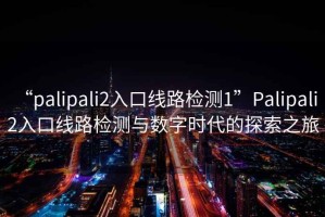 “palipali2入口線路檢測1”Palipali 2入口線路檢測與數字時代的探索之旅