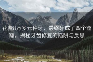 花費8萬多元種牙，最終牙成了四個窟窿，揭秘牙齒修復(fù)的陷阱與反思