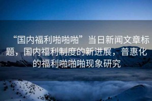 “國內福利啪啪啪”當日新聞文章標題，國內福利制度的新進展，普惠化的福利啪啪啪現象研究