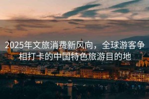 2025年文旅消費(fèi)新風(fēng)向，全球游客爭相打卡的中國特色旅游目的地