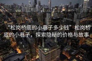 “松崗橋底的小巷子多少錢”松崗橋底的小巷子，探索隱秘的價格與故事