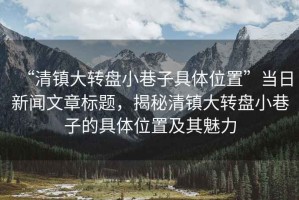 “清鎮大轉盤小巷子具體位置”當日新聞文章標題，揭秘清鎮大轉盤小巷子的具體位置及其魅力