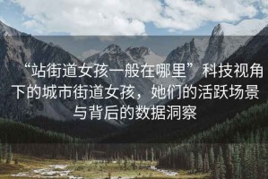 “站街道女孩一般在哪里”科技視角下的城市街道女孩，她們的活躍場景與背后的數據洞察