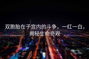 雙胞胎在子宮內的斗爭，一紅一白，揭秘生命奇觀