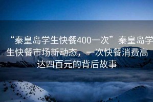 “秦皇島學生快餐400一次”秦皇島學生快餐市場新動態，一次快餐消費高達四百元的背后故事