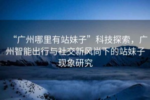 “廣州哪里有站妹子”科技探索，廣州智能出行與社交新風尚下的站妹子現象研究