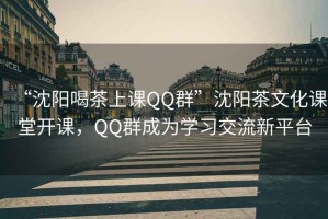 “沈陽喝茶上課QQ群”沈陽茶文化課堂開課，QQ群成為學習交流新平臺