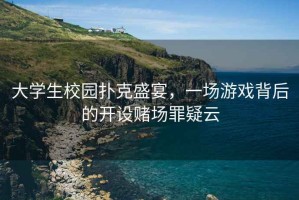 大學生校園撲克盛宴，一場游戲背后的開設賭場罪疑云