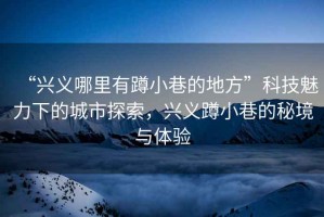 “興義哪里有蹲小巷的地方”科技魅力下的城市探索，興義蹲小巷的秘境與體驗