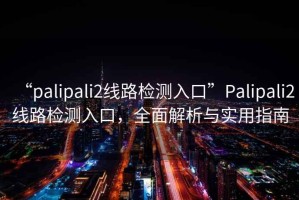 “palipali2線路檢測入口”Palipali2線路檢測入口，全面解析與實用指南