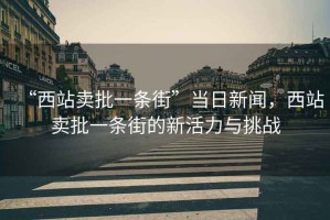 “西站賣批一條街”當日新聞，西站賣批一條街的新活力與挑戰