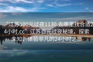 “江蘇100元過夜1130.去哪里找合適24小時.cc”江蘇百元過夜秘境，探索未知，體驗非凡的24小時之旅