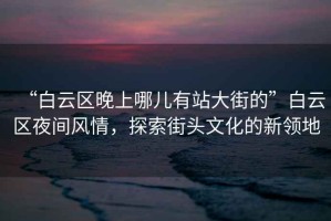 “白云區晚上哪兒有站大街的”白云區夜間風情，探索街頭文化的新領地
