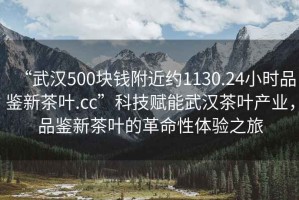 “武漢500塊錢附近約1130.24小時品鑒新茶葉.cc”科技賦能武漢茶葉產業，品鑒新茶葉的革命性體驗之旅
