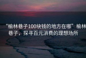 “榆林巷子100塊錢的地方在哪”榆林巷子，探尋百元消費的理想場所