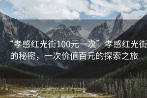 “孝感紅光街100元一次”孝感紅光街的秘密，一次價值百元的探索之旅