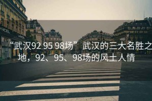 “武漢92 95 98場”武漢的三大名勝之地，92、95、98場的風土人情