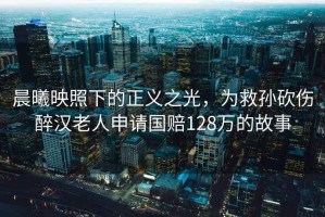 晨曦映照下的正義之光，為救孫砍傷醉漢老人申請國賠128萬的故事
