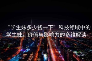 “學生妹多少錢一下”科技領域中的學生妹，價值與影響力的多維解讀
