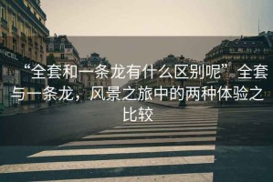 “全套和一條龍有什么區別呢”全套與一條龍，風景之旅中的兩種體驗之比較