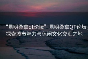 “昆明桑拿qt論壇”昆明桑拿QT論壇，探索城市魅力與休閑文化交匯之地