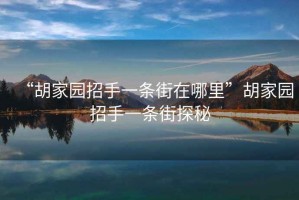 “胡家園招手一條街在哪里”胡家園招手一條街探秘