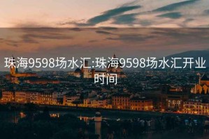 珠海9598場水匯:珠海9598場水匯開業時間