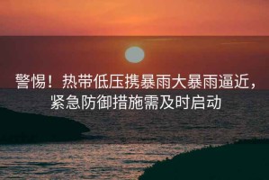 警惕！熱帶低壓攜暴雨大暴雨逼近，緊急防御措施需及時啟動