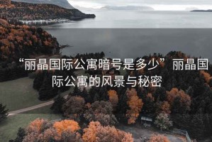 “麗晶國際公寓暗號(hào)是多少”麗晶國際公寓的風(fēng)景與秘密