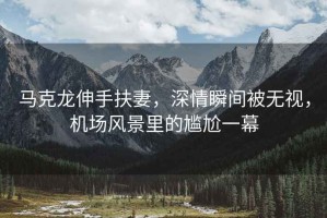 馬克龍伸手扶妻，深情瞬間被無視，機場風景里的尷尬一幕