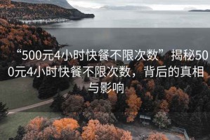 “500元4小時(shí)快餐不限次數(shù)”揭秘500元4小時(shí)快餐不限次數(shù)，背后的真相與影響