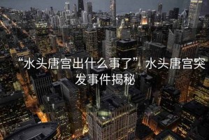 “水頭唐宮出什么事了”水頭唐宮突發事件揭秘