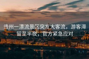 貴州一漂流景區突發大客流，游客滯留至半夜，官方緊急應對