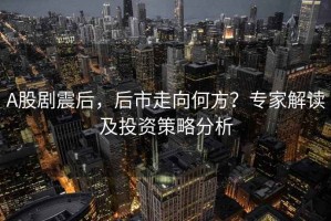 A股劇震后，后市走向何方？專家解讀及投資策略分析