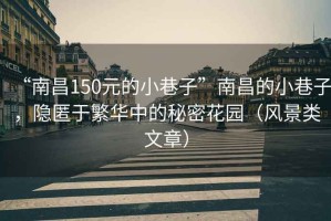 “南昌150元的小巷子”南昌的小巷子，隱匿于繁華中的秘密花園（風景類文章）