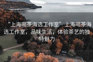 “上海喝茶海選工作室”上海喝茶海選工作室，品味生活，體驗(yàn)茶藝的獨(dú)特魅力
