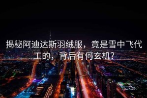 揭秘阿迪達斯羽絨服，竟是雪中飛代工的，背后有何玄機？