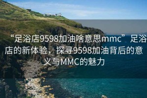“足浴店9598加油啥意思mmc”足浴店的新體驗，探尋9598加油背后的意義與MMC的魅力