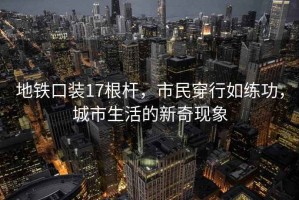 地鐵口裝17根桿，市民穿行如練功，城市生活的新奇現象