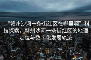 “贛州沙河一條街紅區在哪里啊”科技探索，贛州沙河一條街紅區的地理定位與數字化發展軌跡