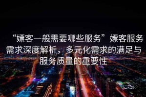“嫖客一般需要哪些服務(wù)”嫖客服務(wù)需求深度解析，多元化需求的滿(mǎn)足與服務(wù)質(zhì)量的重要性