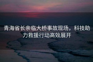 青海省長親臨大橋事故現場，科技助力救援行動高效展開